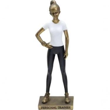 Imagem de Estatueta Profissão Personal Trainer Escultura Resina 25cm - OUTRAS MA
