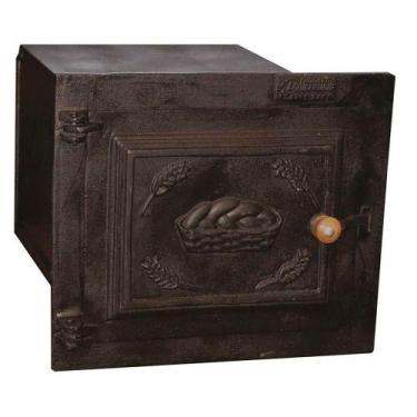 Imagem de Forno em Ferro Fogão a Lenha Médio Porta Ferro 50x42x35cm - OUTRAS MAR