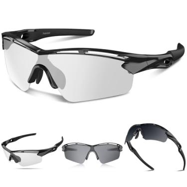 Imagem de Rosemal Óculos de sol esportivos polarizados para ciclismo, corrida, condução, pesca, caminhadas, para homens e mulheres, UV400, fotocromático