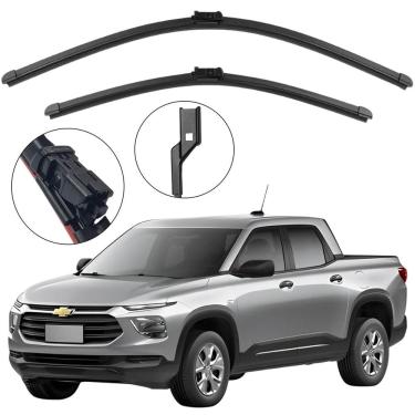 Imagem de Kit Palheta Dianteira Montana 2023 a 2026 Limpador de Parabrisa de Silicone