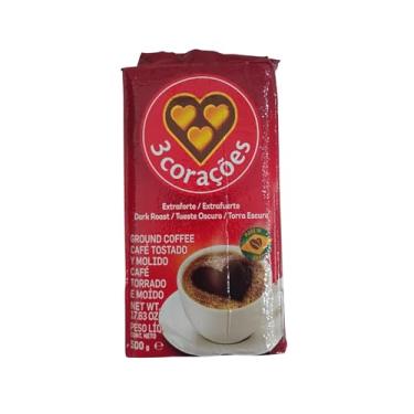 Imagem de Café, Torrado e Moído, Extra Forte, à Vácuo, 500g, 3 Corações