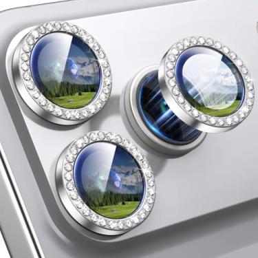 Imagem de Xfilm Protetor de lente de câmera para iPhone 17 Pro/17 Pro Max, anel de metal diamante individual com dureza 9H, protetor de tela de câmera à prova de arranhões, acessórios elegantes, compatível com
