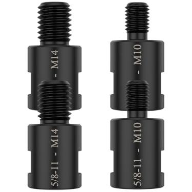 Imagem de QENWKXZ 4 adaptadores de conversor de rebarbadora, fêmea de 5/20.3 cm-11 para macho M10/M14, acessórios adaptadores para ferramenta de conexão de broca de polimento de esmerilhadeira angular