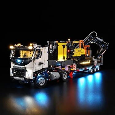 Imagem de Kyglaring LED Lighting Kit for Technic Volvo FMX LKW mit EC230 Electric Raupenbagger Model Set, Compatible with Lego 42175,Lego Sets Not Included(Classic Version)