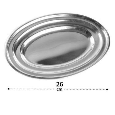 Imagem de Bandeja de Inox Oval 26 Cm - TOP RIO
