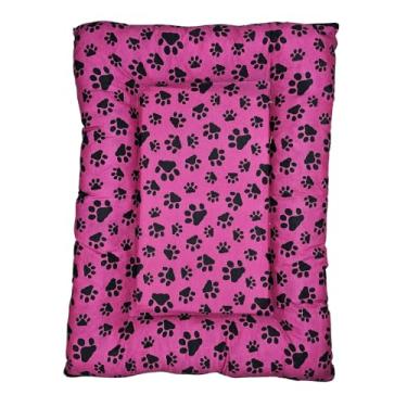 Imagem de Cama Pet Colchonete Macio Para Cachorro ou Gato Caminha Lavável com Zíper(Rosa,M - 60x50cm)