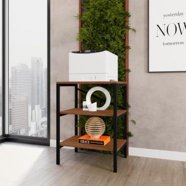 Imagem de Armário Multiuso Slim com Design Compacto e Funcional, Ideal para Pequenos Espaços Organize Lavanderia, Cozinha ou Quarto com Praticidade, Estilo e Excelente Aproveitamento Vertical (Canela/Preto)