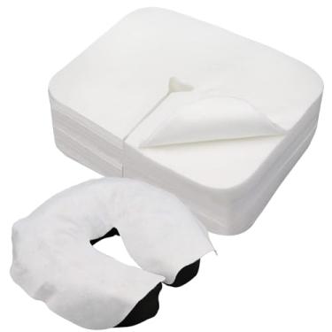 Imagem de Z-soey Capas de suporte de rosto descartáveis com 300 unidades, capas de massagem facial, ultramacias, grandes, para mesas de massagem e cadeiras de massagem (300 unidades)