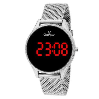 Imagem de Relógio CHAMPION feminino digital prata preto CH40133T