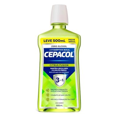 Imagem de Cepacol - Enxaguante Bucal Citrus Fusion - Sem Álcool, Refrescante e Antisséptico - Proteção Prolongada - 500ml