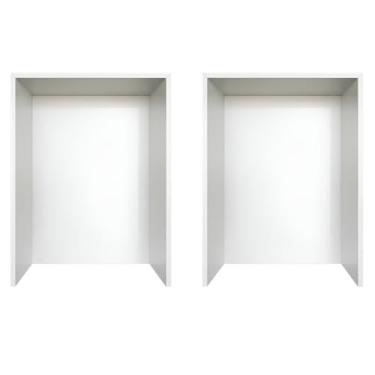 Imagem de Kit 2 Nicho Para Botijão Bebedouro Estante Decorativa 70x43x43cm Branco