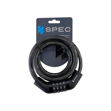 Imagem de Cadeado Espiral Bike Moto Proteção Anti Furto Roubo 12X1200mm Segredo 4 Digitos Spec Importado 1º Linha