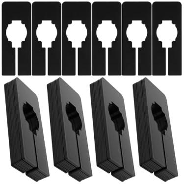 Imagem de ZLHETWT 60 divisórias retangulares de plástico para armário, divisórias de tamanho de armário, divisórias de rack de roupas, separadores retangulares de roupas penduradas para loja de roupas