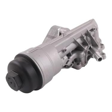 Imagem de HOLDWELL Carcaça do filtro do refrigerador de óleo do motor 11417600468 7600468 compatível com BMW Série 1 3 Unidade esquerda F20 F21 F30