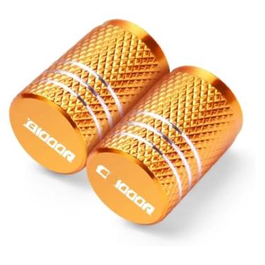 Imagem de Tampa da porta de ar do aro do pneu da motocicleta Tampa da haste da roda da válvula do pneu compatível com CB1000R CB 1000R CB 1000 R 2008-2021 (2 peças douradas)