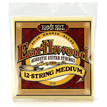 Imagem de ENCORDOAMENTO 011-052 P/ VIOLÃO AÇO 12 CORDAS EARTHWOOD TENSAO MEDIA 80/20 BRONZE P02012 ERNIE BALL