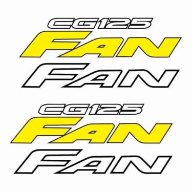 Imagem de Kit Protetor Adesivo Compatível CG FAN 125 2008 Amarelo