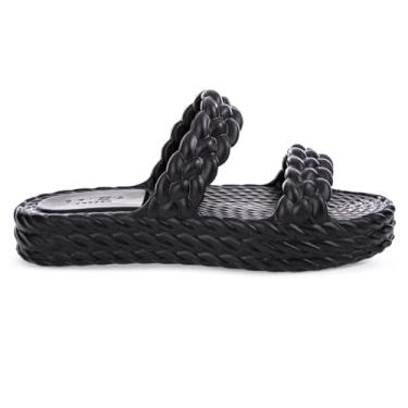 Imagem de Sandália Brizza Arezzo EVA Salto Baixo Preto - Feminino - 37/38 - Preto