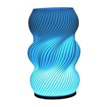 Imagem de Generic Luminária de mesa em formato de vaso com iluminação LED, estética, moderna e exclusiva, para cabeceira de flores, decoração de prateleiras para festas, Style B