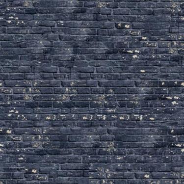 Imagem de Papel de parede estilo tijolo roxo azul 45 cm x 300 cm papel de parede removível retrô papel de contato banheiro impermeável para cozinha Backsplash, armários, gavetas, bancadas, estantes de livros