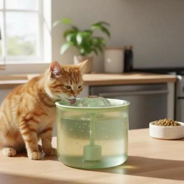 Imagem de Fonte Bebedouro Automático Gato Cachorro Com Filtro Água Fresca - Bret