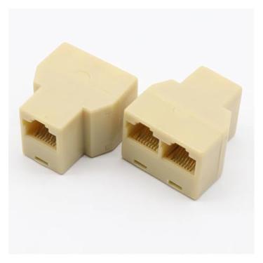 Imagem de POWTAXBJGD Conector divisor RJ45 com soquete RJ-45 CAT5 CAT6