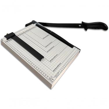 Imagem de Guilhotina Manual Professional Com Trava Ajustador A4 A5 Branco E Preto