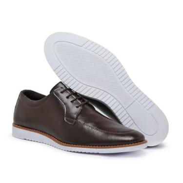 Imagem de Sapato masculino casual oxford derby marrom - JOHN POTTER, 40