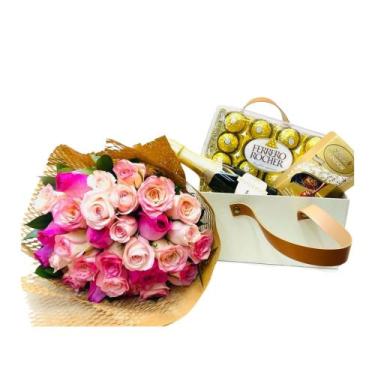 Imagem de Box alça com rosas - Cestas Lara