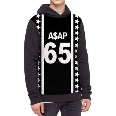 Imagem de Moletom Com Capuz  Asap Ref:493 - smoke, Preto, GG