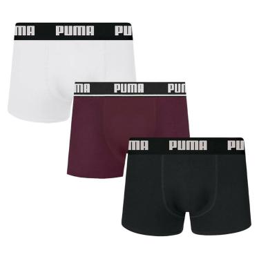 Imagem de Kit 3 Cuecas Boxer Puma Cotton Masculina