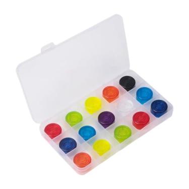 Imagem de simhoa 15x Tampas para Botões de Pedal de Guitarra Multicoloridas Tampa para Botões de Pedais Fácil Instalação
