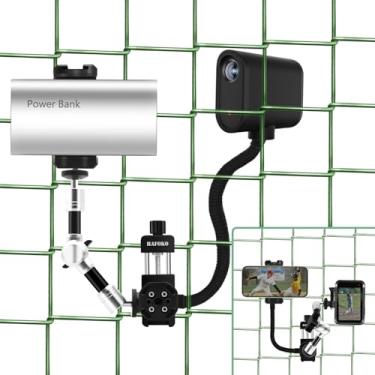 Imagem de Kit de montagem de cerca para Mevo Baseball Game Changer Fence compatível com GoPro/Mevo Start Fence Holder compatível com DJI Action/Osmo Pocket/Insta360 para iPhone/Pocket Radar Softball Tennis