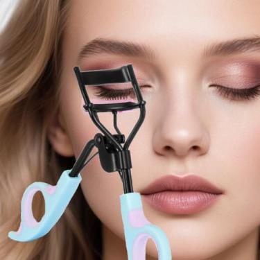 Imagem de Modelador de cílios profissional para cachos de longa duração – almofadas macias e acolchoadas para uso confortável – ideal para todos os formatos de olhos – Cria cílios naturais e levantados com