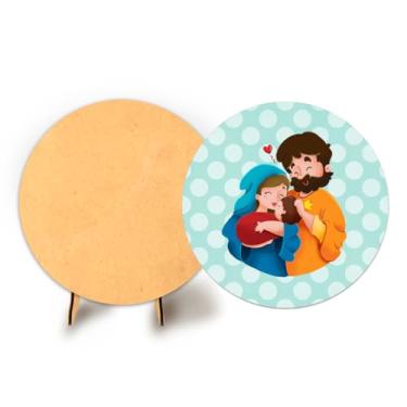 Imagem de Painel C Elastico Sublimado 50cm Natal + Suporte MDF (NAT070)