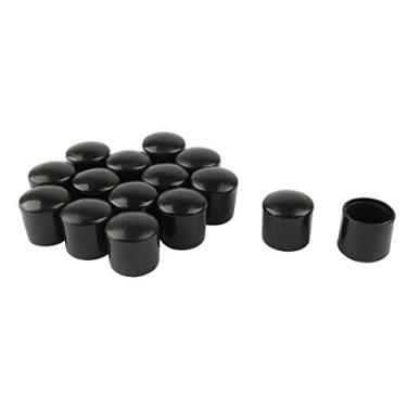 Imagem de Tampas de perna de PVC para pés de copo 16 mm 1,6 cm diâmetro interno 15 peças antiumidade antiderrapante protetor de chão para móveis cadeira mesa redonda