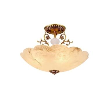 Imagem de Luz de teto Luminária de teto retrô cobre simples para entrada quarto, corredor e varanda