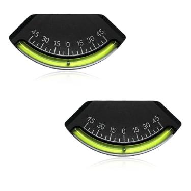 Imagem de MTRPS Medidor de nível de 2 peças para trailer, inclinômetro de nivelamento de precisão de nível de bolha graduada de alta visibilidade, sistema de nivelamento de escala graduada para caminhão