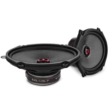 Imagem de DS18 Alto-falantes coaxiais bidirecionais EXL-SQ5.7 12,7 x 17,8 cm – par, 120W RMS 400W Max – Woofer de fibra de vidro, tweeter de neodímio, 3 Ohm – Atualização de áudio do carro