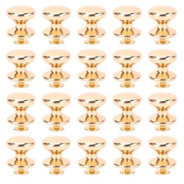 Imagem de Zerodis 20 Conjuntos Rebites para Parafuso Conjunto de Couro Fascinantes Rebites da Cabeça Redonda Com Parafuso de de Ferro Cruzado de 6 Mm de de Couro de de de Volta Fixadores para Mochilas Correias Cinturões (Ouro)