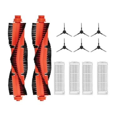 Imagem de Compatible With Xiaomi Mijia Mi Robot Vacuum-Mop Pro STYTJ02YM 2S/3C/Conga 3490 Viomi V2 PRO V3 Vacuum Cleaner Main Side Brush Hepa Filter(Orange)