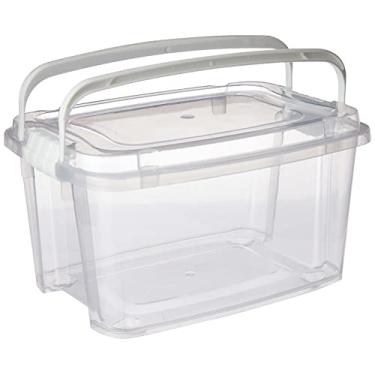 Imagem de Caixa 1,52L Alta com Alça e Trava Incolor Plasútil