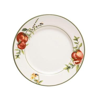 Imagem de Prato Raso Copa E Cia Aquarelle Em Cerâmica Pomodoro E Basílico