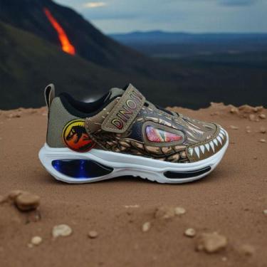 Imagem de Tênis Mini Pé Dinossauro Lazer Meninos Confortável Leve Ref MP2522S, P