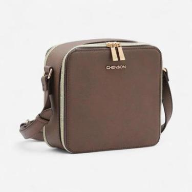 Imagem de Bolsa Feminina Chenson Transversal Marrom-Feminino