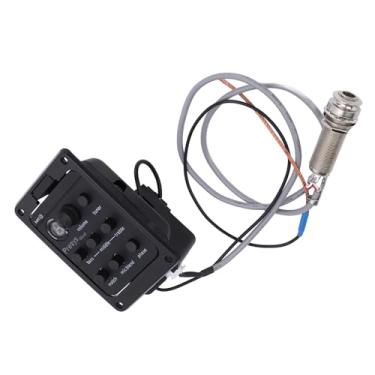Imagem de LiebeWH Pré-amplificador de Guitarra, ABS Com Captador Integrado, Equalizador de 3 Bandas para Guitarras Elétricas Acústicas, Controle de Som para Apresentações Ao Vivo