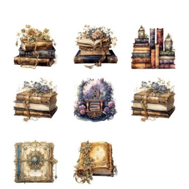 Imagem de Um pacote de 5 adesivos aleatórios de cristal multiadesivos para presentes de Natal/Halloween/aniversário (cada um contém 8 padrões)