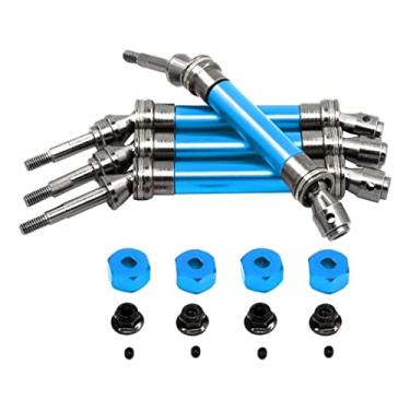 Imagem de Eixo de transmissão dianteiro e traseiro 117-140 mm para carro escala 1:10, azul claro