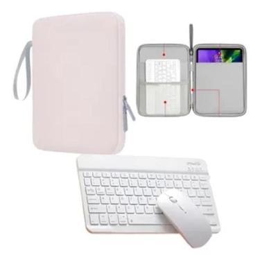 Imagem de Pasta + Teclado E Mouse Bluetooth P/ Lenovo Tab M9, Tab P12 - Fam