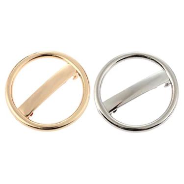 Imagem de barenx 2 prendedores de cabelo de liga geométrica francesa com pressão de mola, joia de cabelo